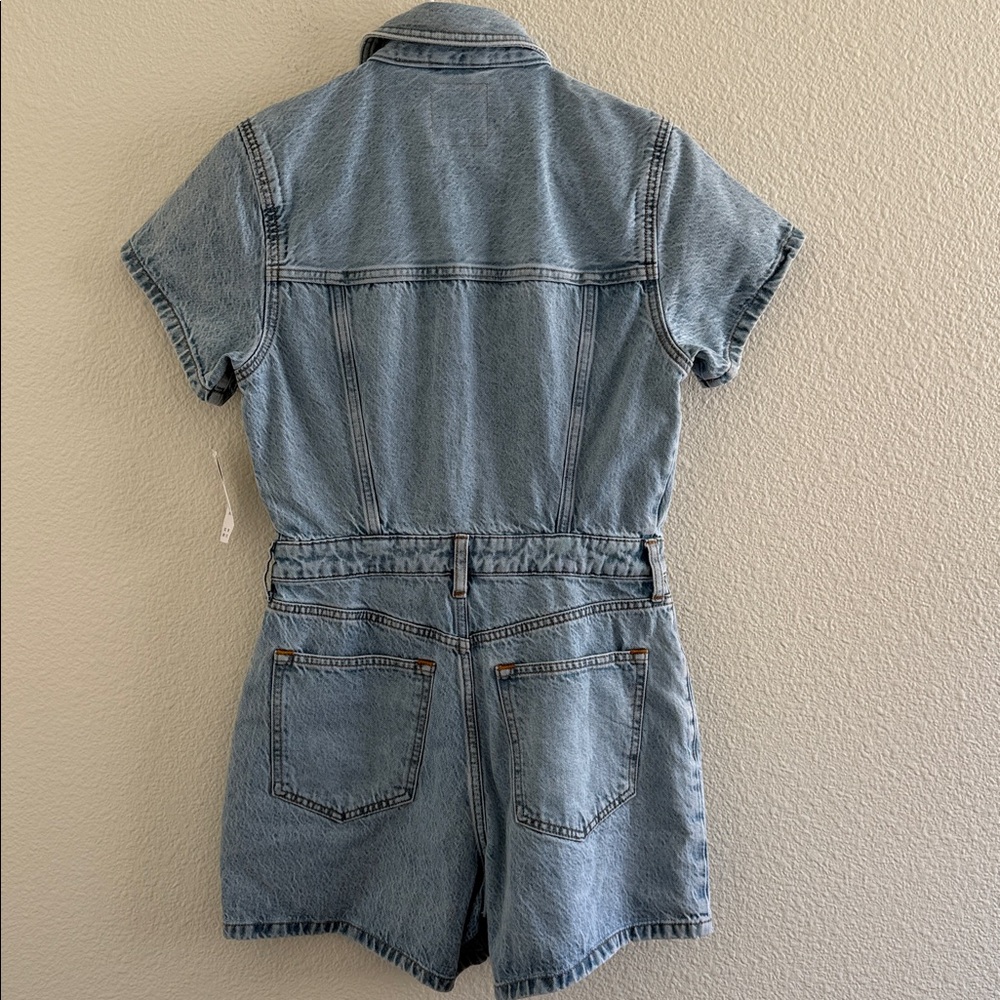 Abercrombie & Fitch Denim Zip Front Romper size Small - Picture 3 of 8